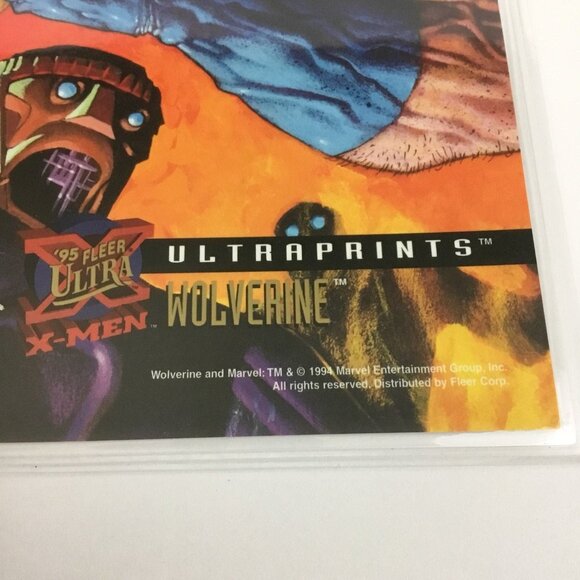'95 Fleer Ultra Wolverine Ultraprints 6 1/2" x 10" X-Men Marvel (94’) - Picture 3 of 4
